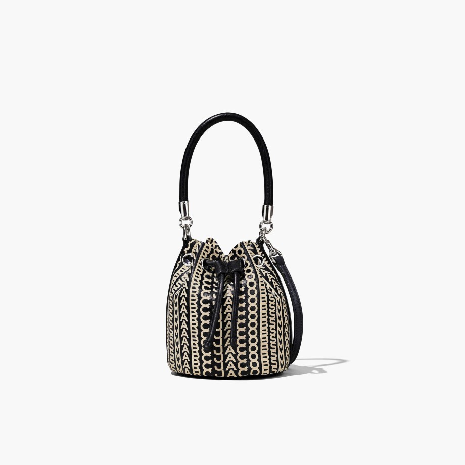 Klar Til A Ha Pa Marc Jacobs | Monogram Leather Mini Bucket Bag