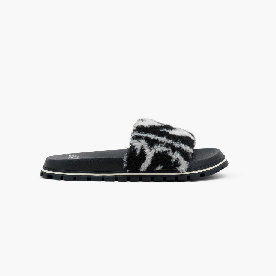 Sko Marc Jacobs | Monogram Teddy Slide