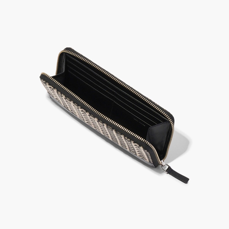 Klar Til A Ha Pa Marc Jacobs | Monogram Jacquard Continental Wristlet-Lommebok