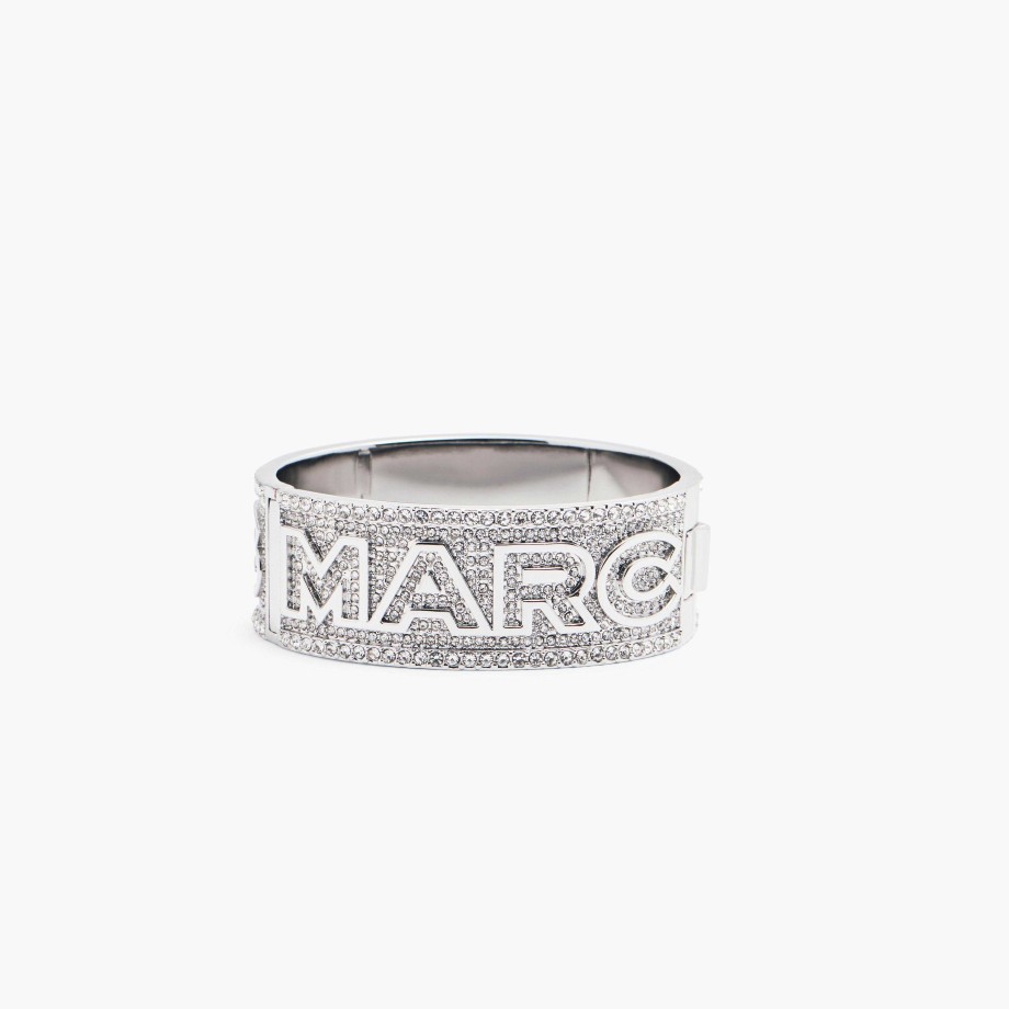 Klar Til A Ha Pa Marc Jacobs | Monogram Pave Cuff-Armband