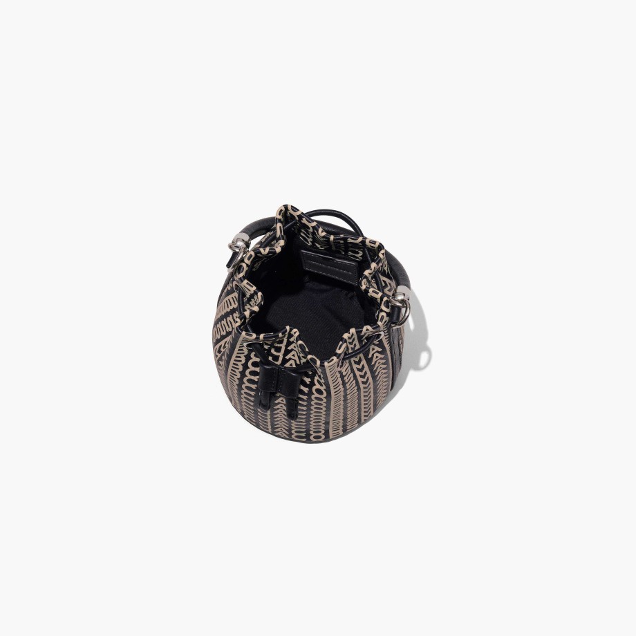 Klar Til A Ha Pa Marc Jacobs | Monogram Leather Mini Bucket Bag