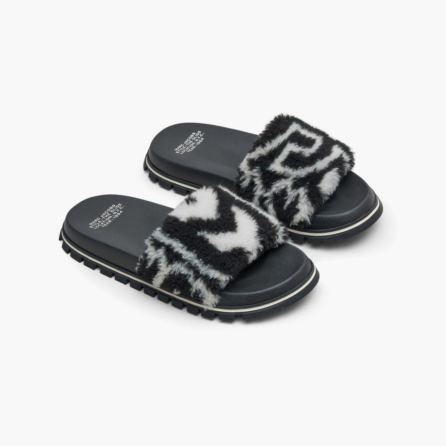 Sko Marc Jacobs | Monogram Teddy Slide